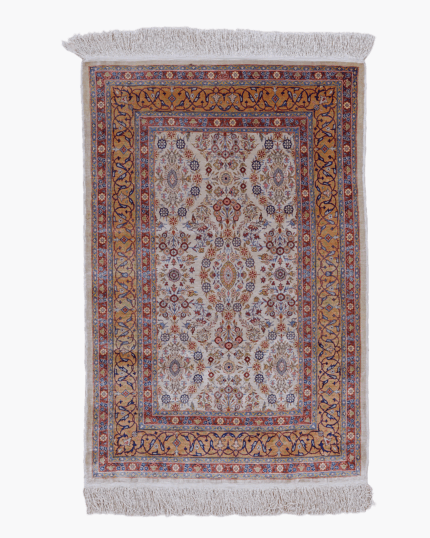 Signed Silk Hereke Rug
