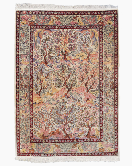 Signed Silk Hereke Rug