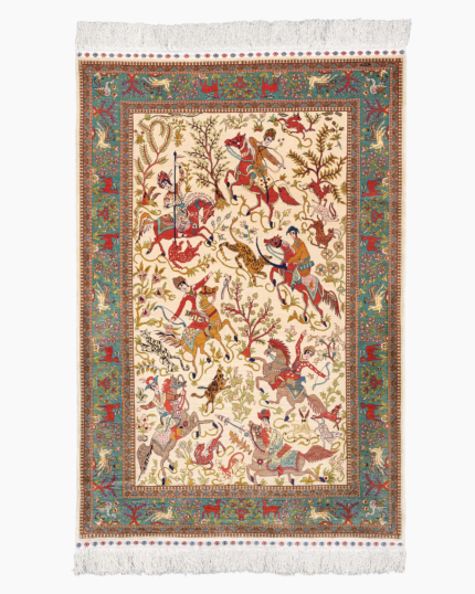 Signed Silk Hereke Rug