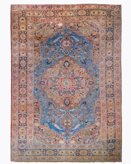 Antique Silk Tebriz Carpet